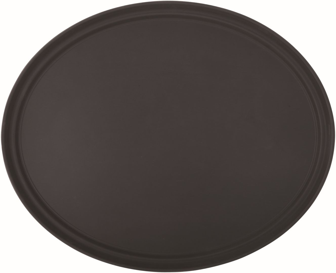 Black Non Slip Tray Oval 27 x 22